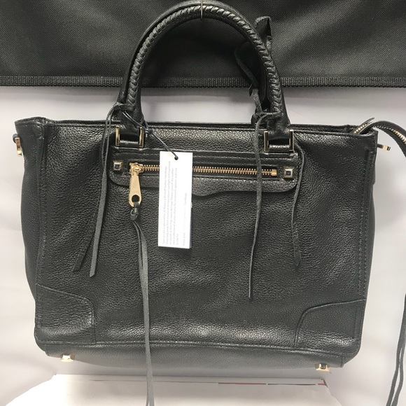 regan satchel tote black